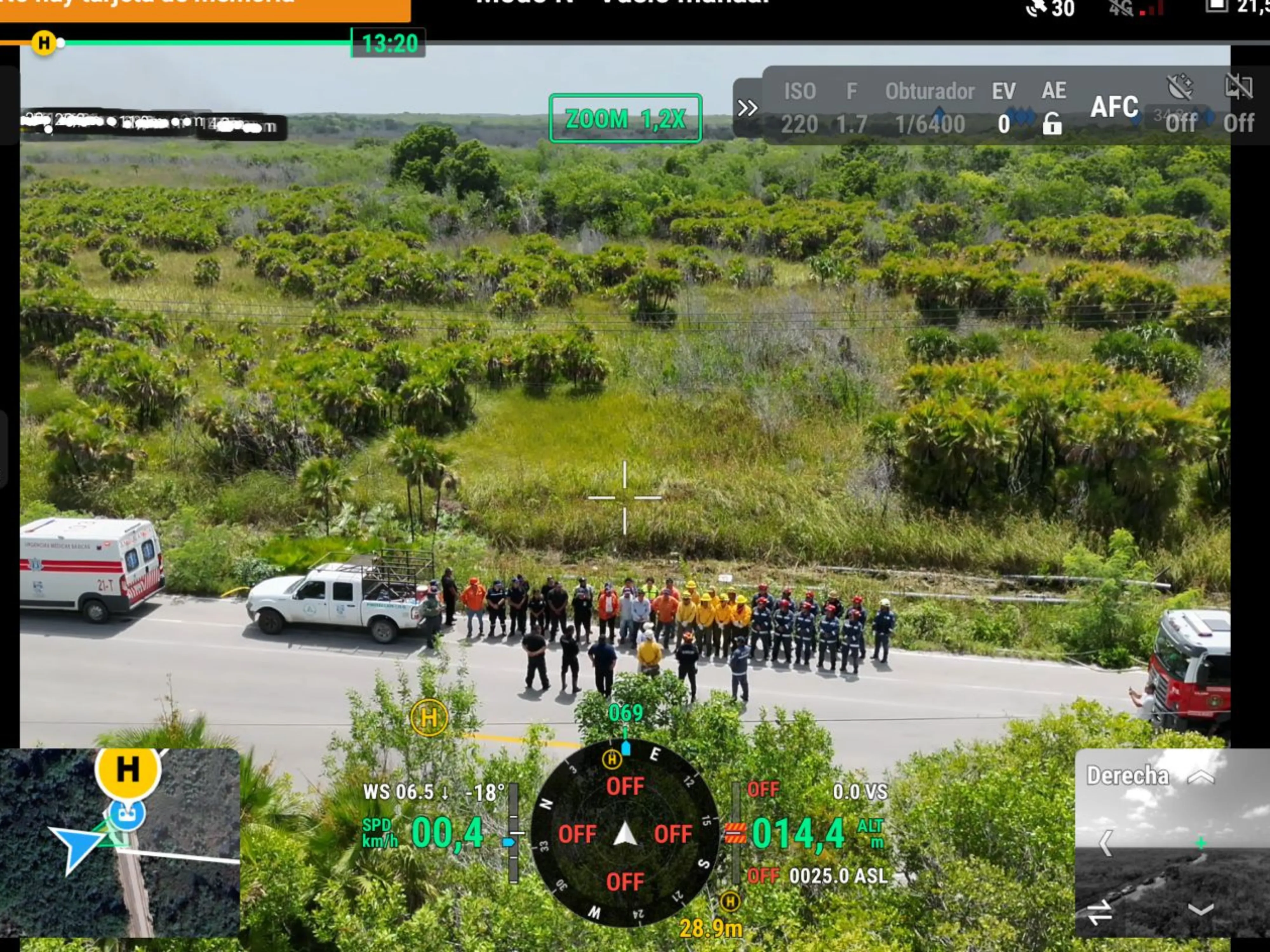 Dron en vuelo